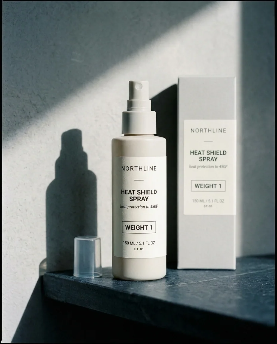 Heat Shield Spray — Rated to 450°F, and light enough to use every day
